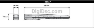 nice toona 4500 swing door Dimention 