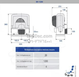 Came Sliding Door BK1800