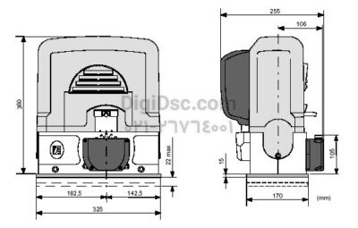 Bk1200 CAME Sliding Door Deimnetion